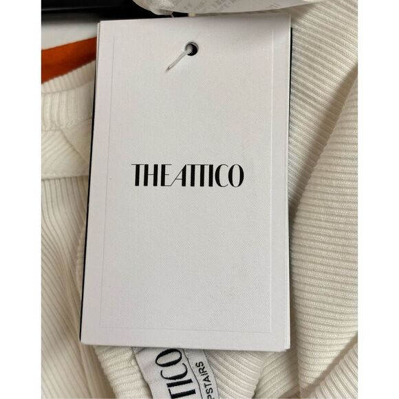 The Attico Eyelet-Embellished Ribbed-knit Tank Top NWT Size 42/ US 4-6 - Picture 10 of 12